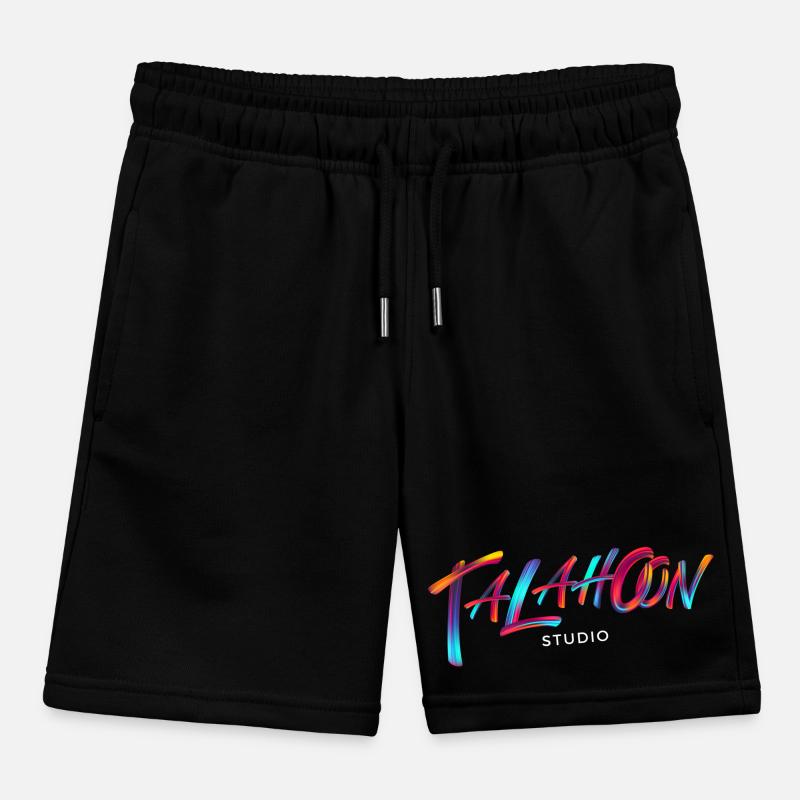 Talahoon Studios Arc-en-ciel Brossé Short de jogging enfant bio Stanley/Stella