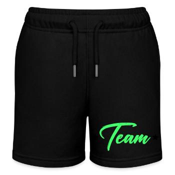 Team - Kinder Organic Joggingshorts Mini Bolter von Stanley/Stella - Schwarz - Vorne
