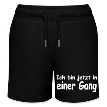 Gang - Kinder Organic Joggingshorts Mini Bolter von Stanley/Stella - Schwarz - Vorne