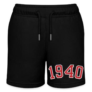 Geburtsjahr Sport 1940 - Kinder Organic Joggingshorts Mini Bolter von Stanley/Stella - Schwarz - Vorne