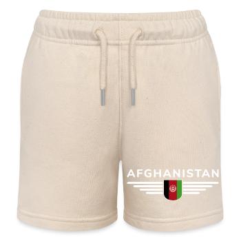 Afghanistan Design – Stolz und Kultur - Kinder Organic Joggingshorts Mini Bolter von Stanley/Stella - Natur - Vorne