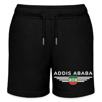 T-shirt Addis-Abeba – Style de la capitale - Short de jogging enfant bio Stanley/Stella - noir - Devant