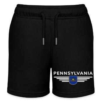 T-shirt de supporter de Pennsylvanie – Parfait pour les fans - Short de jogging enfant bio Stanley/Stella - noir - Devant
