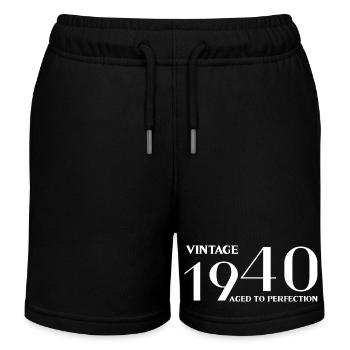 Vintage 1940 aged to perfection - Short de jogging enfant bio Stanley/Stella - noir - Devant