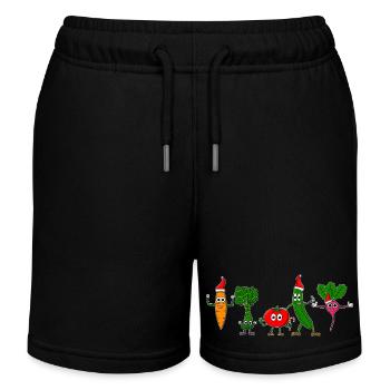 Légume pour Noël - Short de jogging enfant bio Stanley/Stella - noir - Devant