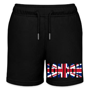 Londres - Short de jogging enfant bio Stanley/Stella - noir - Devant