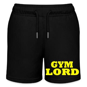 Gym lord - Kids Organic Sweat Shorts by Stanley/Stella - black - Front