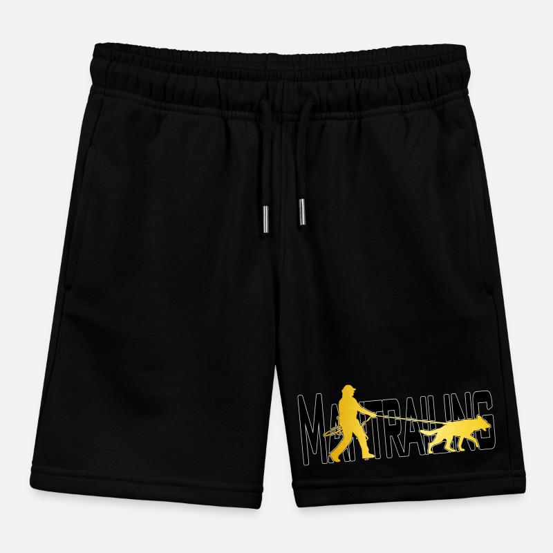 Mantrailing or / noir Short de jogging enfant bio Stanley/Stella