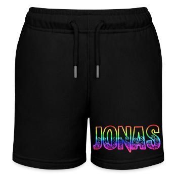 jonas rs rainbow - Kids Organic Sweat Shorts by Stanley/Stella - black - Front