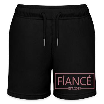Verlobter Est. 2023 - Groom To Be - Verlobungsfeier - Kinder Organic Joggingshorts Mini Bolter von Stanley/Stella - Schwarz - Vorne