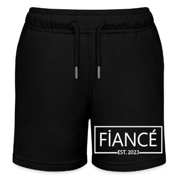 Verlobter Est. 2023 - Groom To Be - Verlobungsfeier - Kinder Organic Joggingshorts Mini Bolter von Stanley/Stella - Schwarz - Vorne