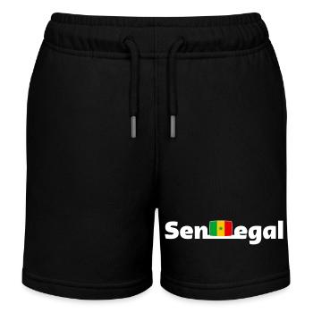 Sénégal - Short de jogging enfant bio Stanley/Stella - noir - Devant