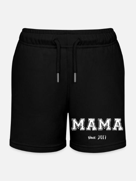 Mama 2017 - Kinder Organic Joggingshorts Mini Bolter von Stanley/Stella - Schwarz
