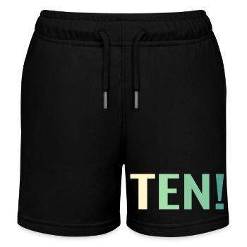 10. Geburtstag Geschenk Sohn Tochter - Kinder Organic Joggingshorts Mini Bolter von Stanley/Stella - Schwarz - Vorne