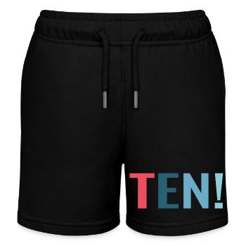 10. Geburtstag Geschenk Tochter Sohn Kind - Kinder Organic Joggingshorts Mini Bolter von Stanley/Stella - Schwarz - Vorne