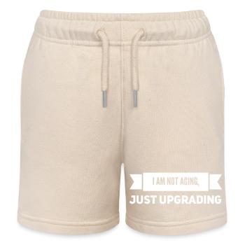 60th Birthday Gift Idea - Kids Organic Sweat Shorts by Stanley/Stella - soft Ecru - Front