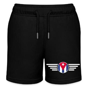 J’aime Cuba, T-shirt design de style élégance - Short de jogging enfant bio Stanley/Stella - noir - Devant