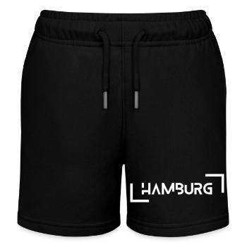 Hamburg - Kinder Organic Joggingshorts Mini Bolter von Stanley/Stella - Schwarz - Vorne