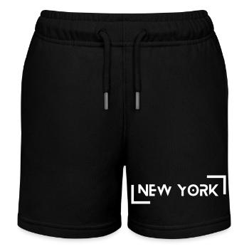 New York - Kinder Organic Joggingshorts Mini Bolter von Stanley/Stella - Schwarz - Vorne