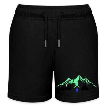 Snowboarding - Kinder Organic Joggingshorts Mini Bolter von Stanley/Stella - Schwarz - Vorne