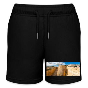 Valletta (il-Belt Valletta) massive Festung - Kinder Organic Joggingshorts Mini Bolter von Stanley/Stella - Schwarz - Vorne