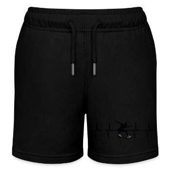 I love skateboarding - Skaters Design - Kinder Organic Joggingshorts Mini Bolter von Stanley/Stella - Schwarz - Vorne