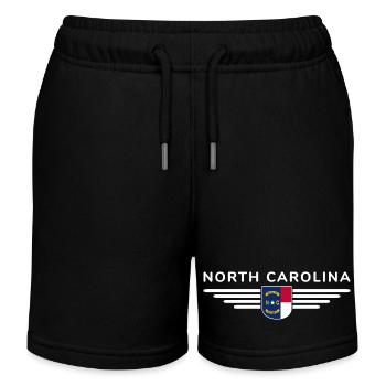 North Carolina Fan T-Shirt – Stylisch & Einzigarti - Kinder Organic Joggingshorts Mini Bolter von Stanley/Stella - Schwarz - Vorne
