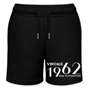 Vintage 1962 aged to perfection - Kids Organic Sweat Shorts by Stanley/Stella - black - Front