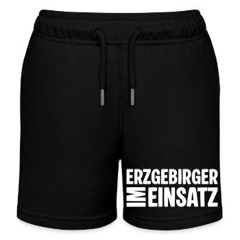 Erzgebirger im Einsatz - Kinder Organic Joggingshorts Mini Bolter von Stanley/Stella - Schwarz - Vorne