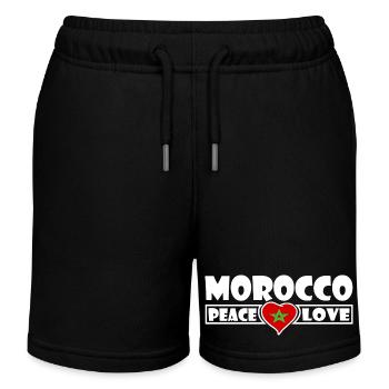 Marokko - Kinder Organic Joggingshorts Mini Bolter von Stanley/Stella - Schwarz - Vorne