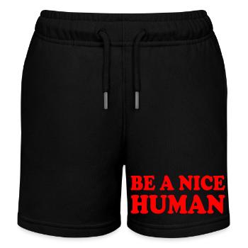 Be a nice human - Short de jogging enfant bio Stanley/Stella - noir - Devant