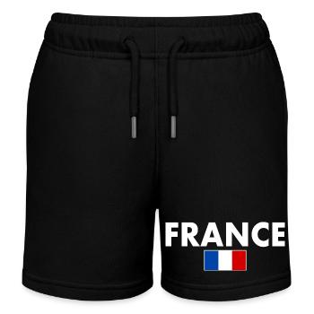 France - Kids Organic Sweat Shorts by Stanley/Stella - black - Front