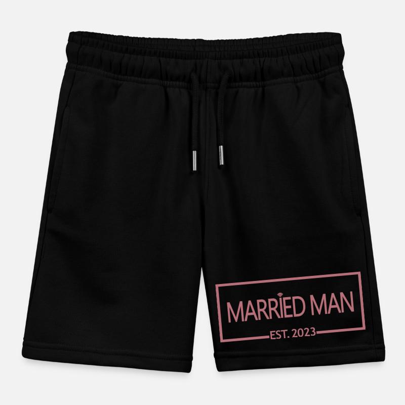 2023 Lune de miel de mariage correspondant Short de jogging enfant bio Stanley/Stella