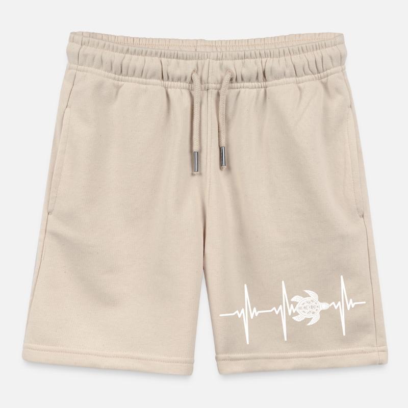 Heartbeat for turtles Kids Organic Sweat Shorts by Stanley/Stella