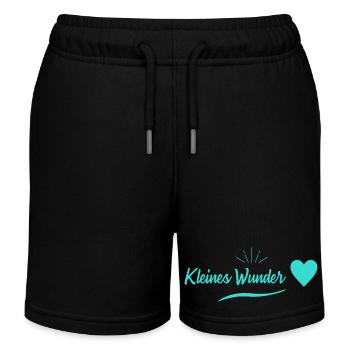 Petit miracle - Grossesse - Short de jogging enfant bio Stanley/Stella - noir - Devant