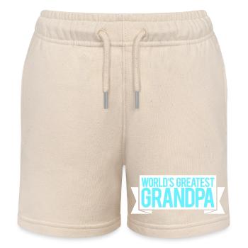 Le meilleur grand-père du monde Le meilleur amour de grand-père - Short de jogging enfant bio Stanley/Stella - écru doux - Devant