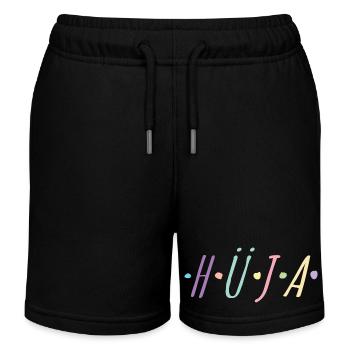 HÜJA, Hü - Farbenfrohes Reitsport-Shirt - Kinder Organic Joggingshorts Mini Bolter von Stanley/Stella - Schwarz - Vorne