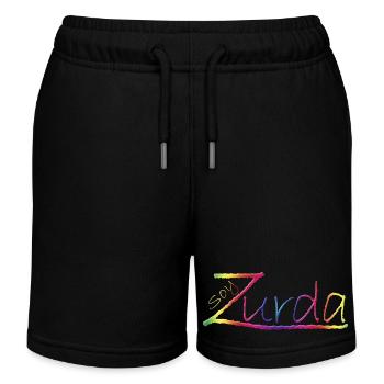 I'm left-handed - Kids Organic Sweat Shorts by Stanley/Stella - black - Front