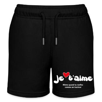 JE T'AIME T-SHIRT - Lustige Zitate für Paar 19 - Kinder Organic Joggingshorts Mini Bolter von Stanley/Stella - Schwarz - Vorne