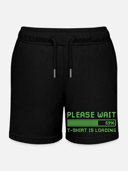 Bitte warten, das Design lädt. - Kinder Organic Joggingshorts Mini Bolter von Stanley/Stella - Schwarz