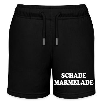 Schade Marmelade - Kinder Organic Joggingshorts Mini Bolter von Stanley/Stella - Schwarz - Vorne