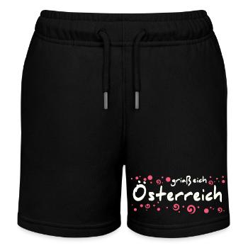 Autriche - Short de jogging enfant bio Stanley/Stella - noir - Devant