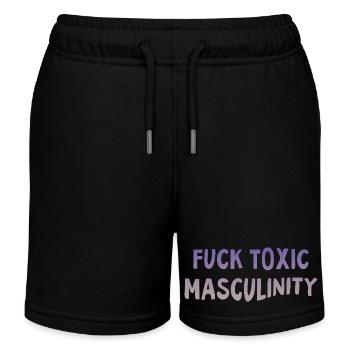 Féminisme Dicton Cadeau Vintage Émancipation - Short de jogging enfant bio Stanley/Stella - noir - Devant