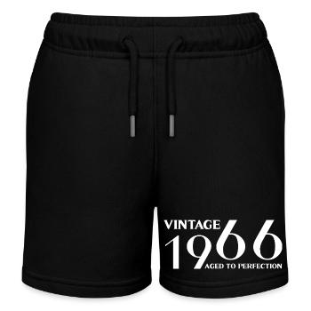 Vintage 1966 aged to perfection - Kids Organic Sweat Shorts by Stanley/Stella - black - Front