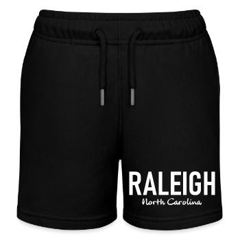 Raleigh North Carolina - United States of America - Kinder Organic Joggingshorts Mini Bolter von Stanley/Stella - Schwarz - Vorne