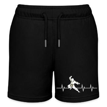 Martial Heartbeat - Kinder Organic Joggingshorts Mini Bolter von Stanley/Stella - Schwarz - Vorne