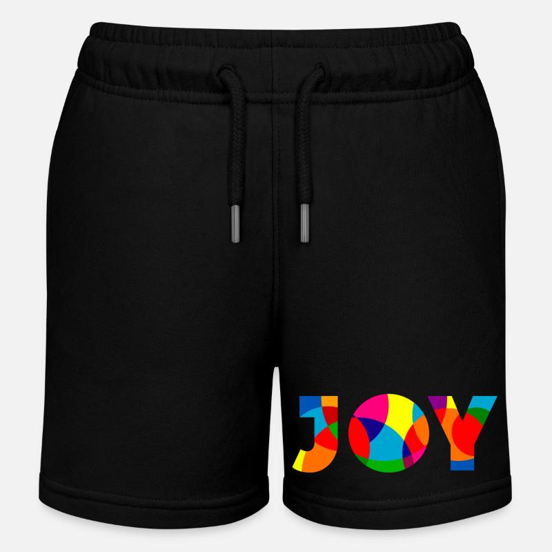 Joy - Joie - Short de jogging enfant bio Stanley/Stella - noir