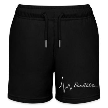 herzschlag sanitäter - Kinder Organic Joggingshorts Mini Bolter von Stanley/Stella - Schwarz - Vorne