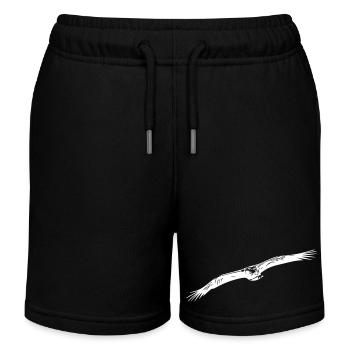 Adler - Kinder Organic Joggingshorts Mini Bolter von Stanley/Stella - Schwarz - Vorne