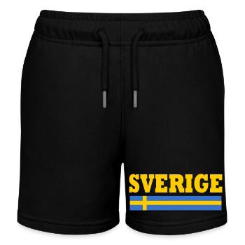 Sverige - Kinder Organic Joggingshorts Mini Bolter von Stanley/Stella - Schwarz - Vorne